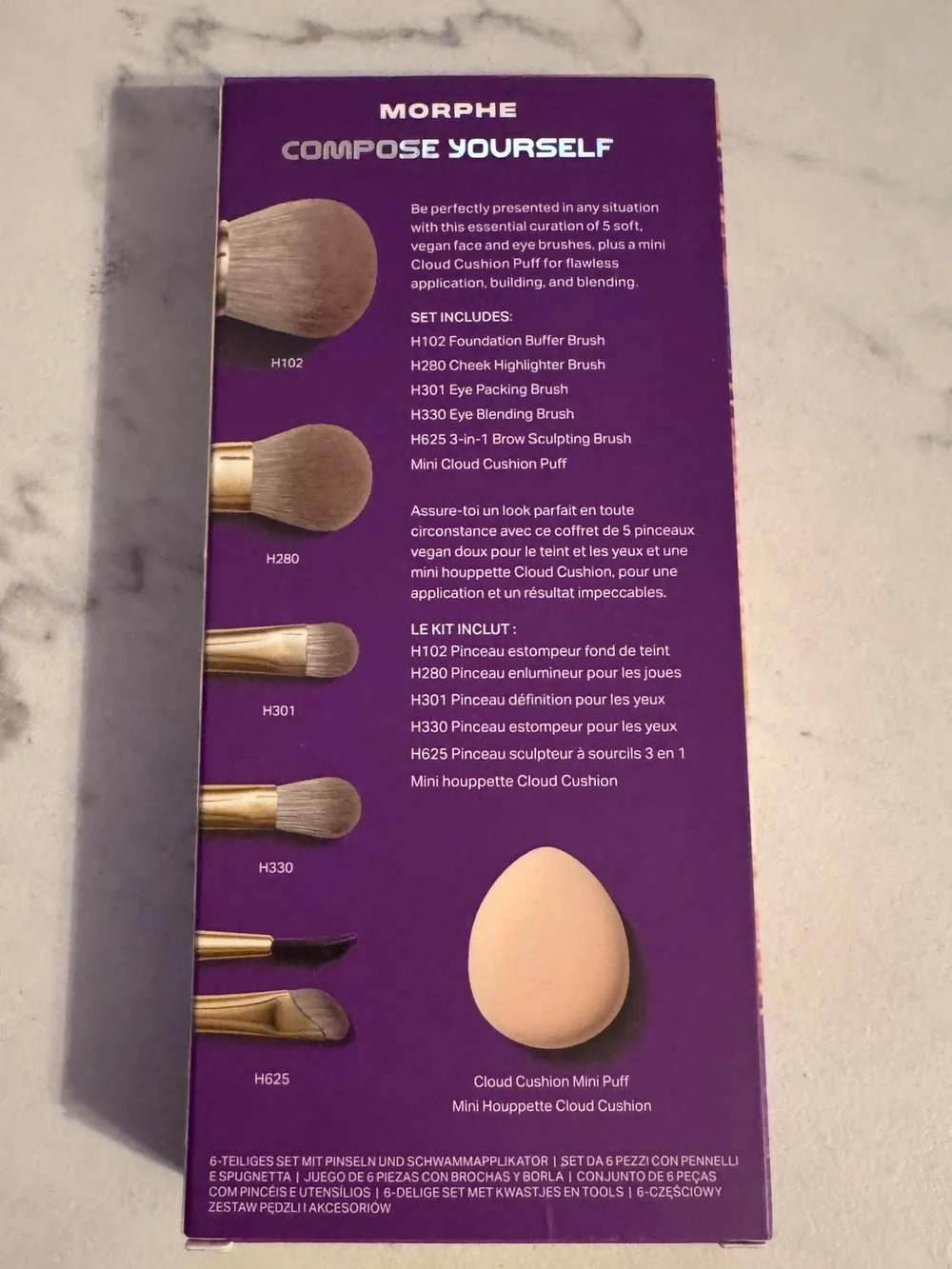 MORPHE LIMITED EDITION COMPOSE YOURSELF 6 PIECE BRUSH & TOOL SET